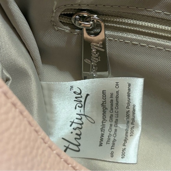 Thirty-One Pink Butterfly Floral Crossbody Bag - Picture 6 of 6